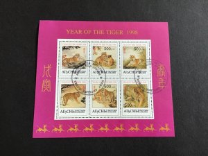 Year of The Tiger 1998 Cancelled  Stamps Sheet R38682