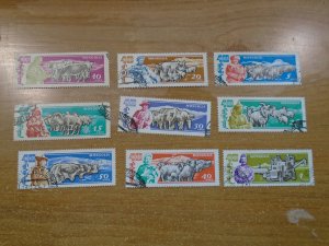 Mongolia  #  243-51  used