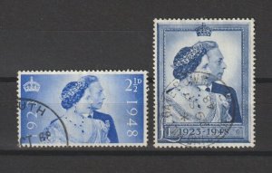 GREAT BRITAIN 1948 SG 493/4 USED