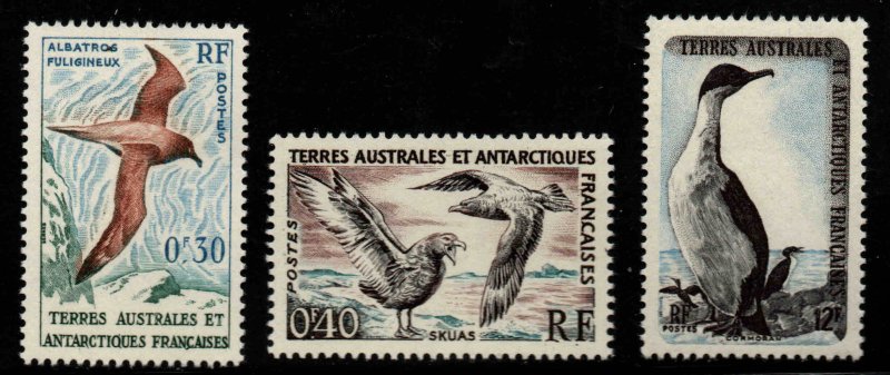 FSAT TAAF Scott 12-14 MNH**  Bird stamp set 1959