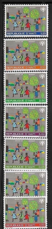 Haiti 21-23, C483-86 Children Mint NH