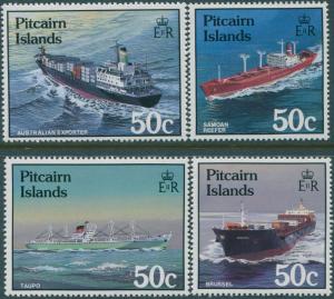 Pitcairn Islands 1987 SG296-299 Ships set MNH