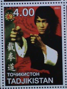 TAJIKISTAN STAMP-2001  BRUCE LEE- MOVIE STAR MNH STAMP SHEET -RARE