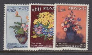 Monaco, Scott 894-896 (Yvert 948-950), MNH