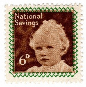 (I.B) Cinderella Collection : National Savings - Princess Anne 6d (1953) 