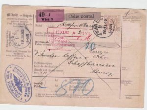 austria wien 1902 coupon  stamps card  ref r14947