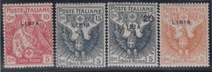 ITALY - LIBIA Sassone n. 13-16  MNH**  cv 540$ SIGNED BIONDI