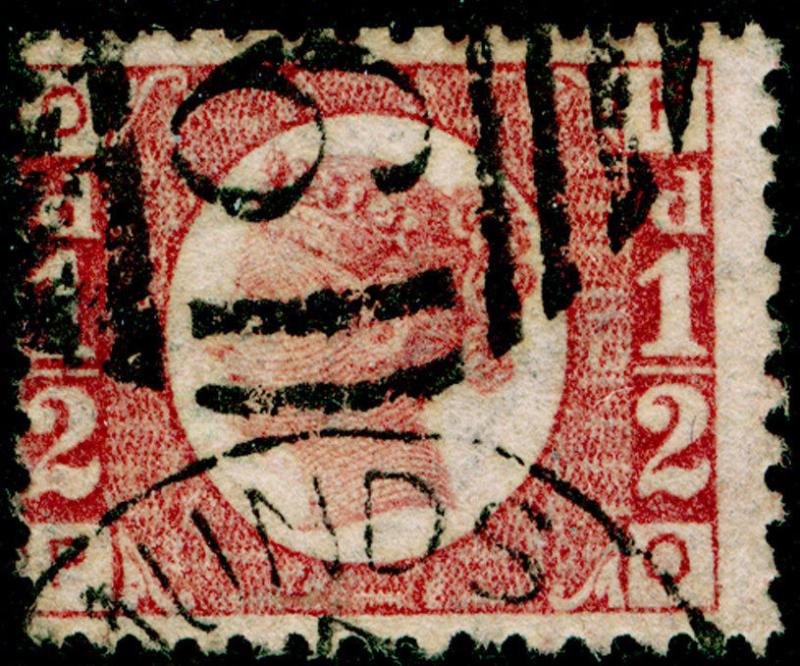 SG48, ½d rose-red PLATE 13, FINE USED. Cat £22. 