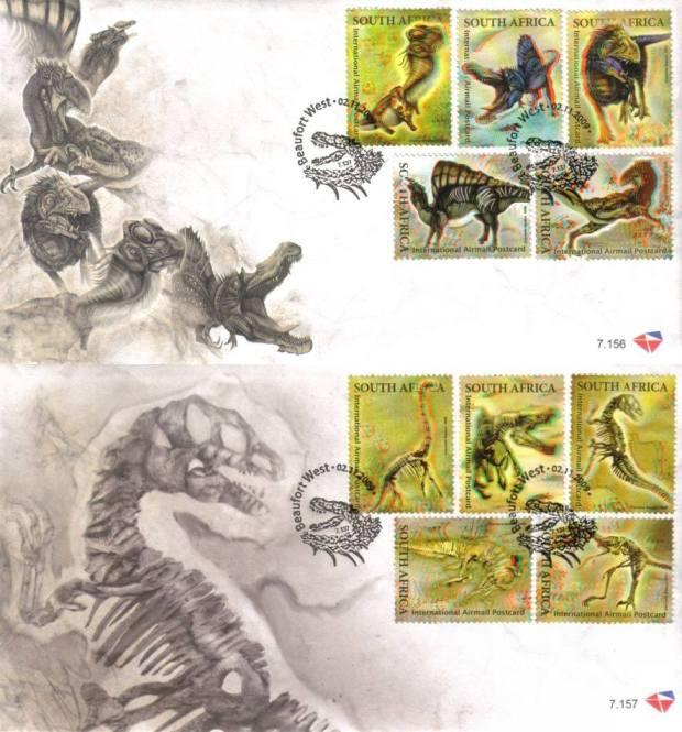 South Africa - 2009 3D Dinosaurs FDC Set SG 1741