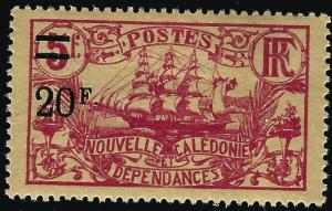 New Caledonia #135 Mint F-VF thin ....Chance to bid on a real Bargain!