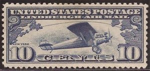 US Stamp 1927 10c Spirit of St Louis Airmail Stamp MNH #C10