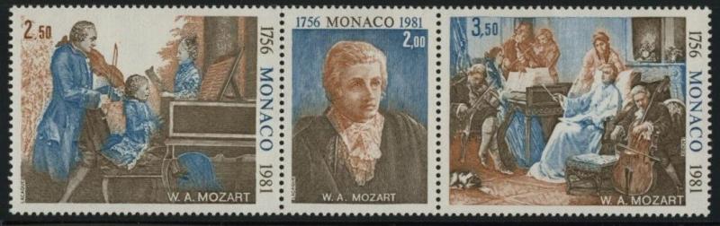 Monaco 1277a MNH Mozart, Music