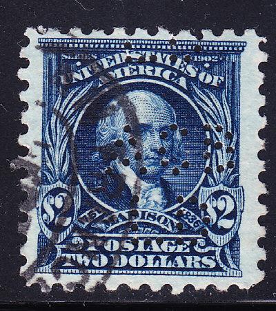 United States Nr.479 $2. Madison VF Used(o) Perfin