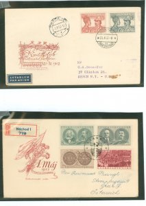 Czechoslovakia & Czech Republic  1952/53 Two covers postally used