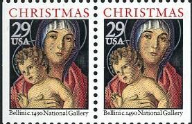 US 1992, 29c,Madonna & Child MNH Pair Bklt  # 2710a