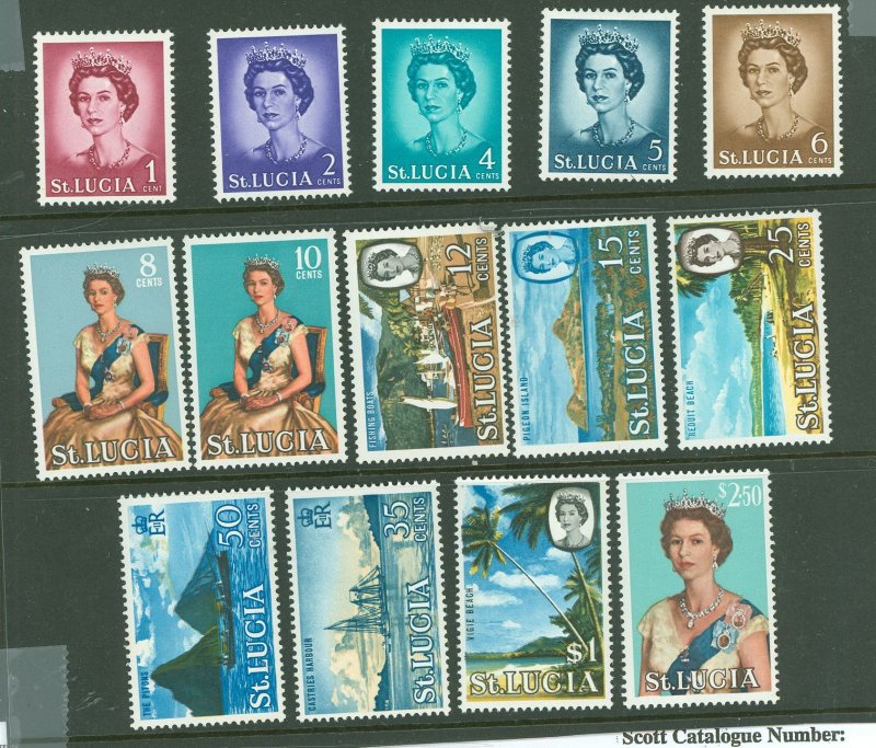 St. Lucia #182-195  Single (Complete Set)