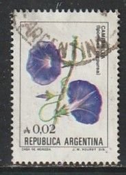 1985 Argentina - Sc 1517 - used VF - 1 single - Flowers