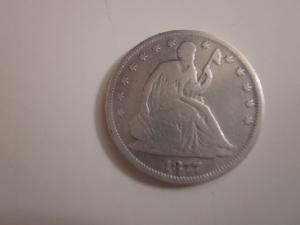 1877 u.s. silver half dollar