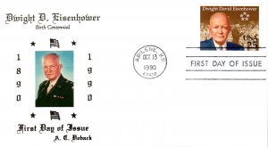 #2513 Dwight D. Eisenhower Doback FDC