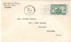 Canada #282  FDC 4-1-1949