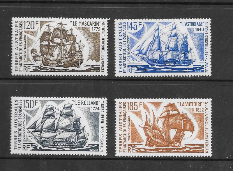 FRENCH SOUTHERN ANTARCTIC TERRITORY - CLEARANCE #C29-32  SAILING SHIPS  MNH