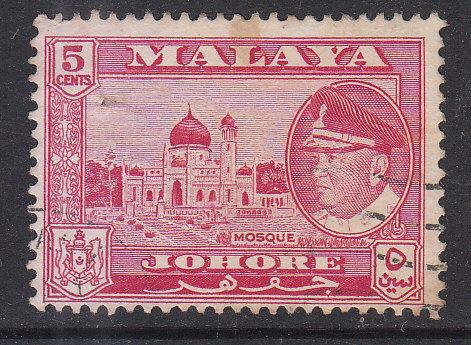 Malaya Johore 1960 Sc 161 5c Used