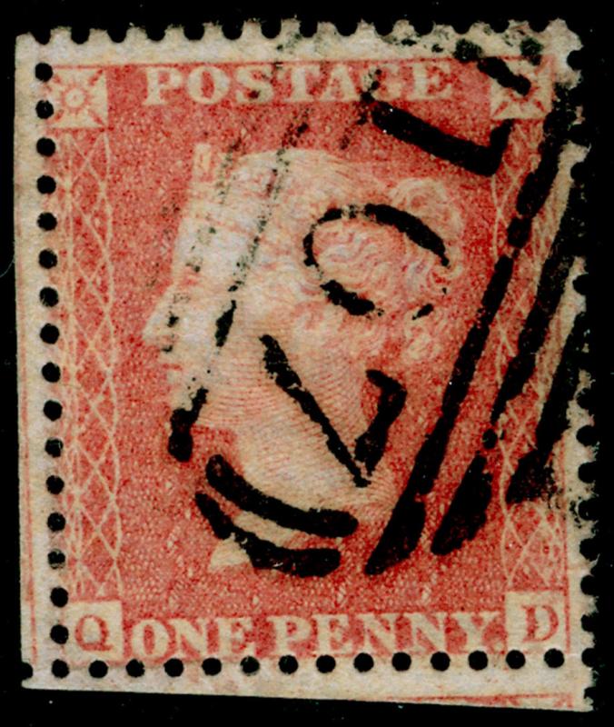 SG39, 1d pale rose, LC14, FINE USED. Cat £35. QD