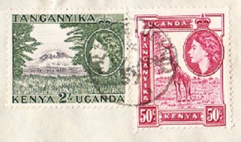 KENYA UGANDA TANGANYIKA cover postmarked Kilembe - air mail to USA