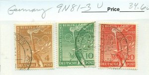 GERMANY #9N81-3, Used, Scott $34.60
