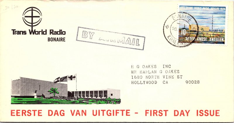 Netherlands Antilles, Worldwide First Day Cover