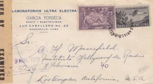 Manzanillo, Chile to Los Angeles, CA, 1944, Airmail, See Remark (C1893) 