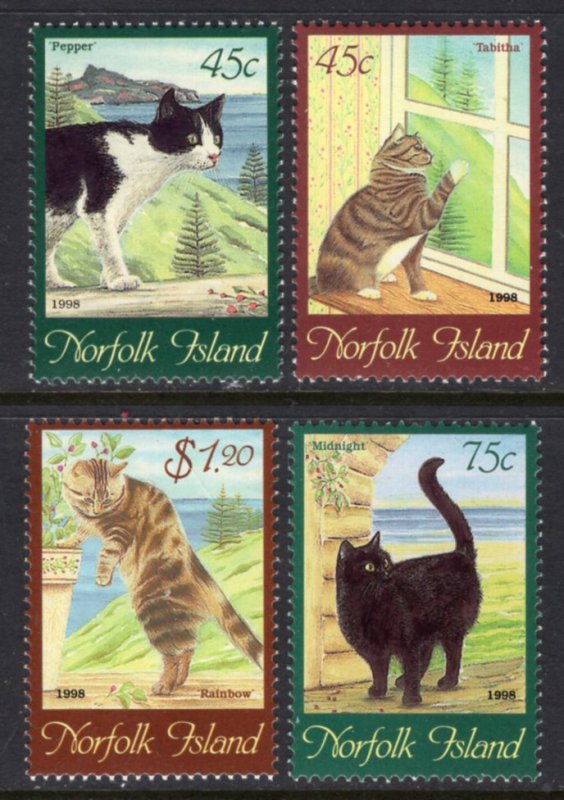 Norfolk Islands 638-641 Cats MNH VF