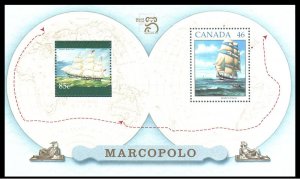 CANADA - 1999 WORLD STAMP EXPO AUSTRALIA '99 / SHIP MARCOPOLO - MIN/SHT ...