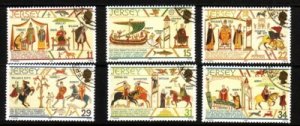 Jersey Sc 431-36 1987  William the Conqueror stamp set used