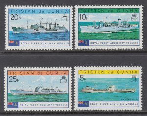 Tristan da Chuna 247-250 Ships MNH VF