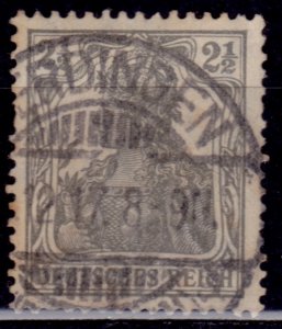 Germany - Deutsches Reich 1916-19, Germania, 2 1/2pf, sc#97, used