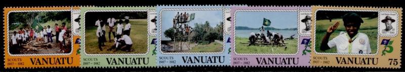 Vanuatu 337-41 MNH Scouting Year