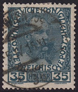 Austria - 1908 - Scott #120 - used - WIEN 104 pmk