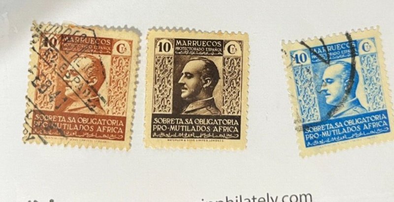 Spanish Morocco stamps: Scott RA1-RA15