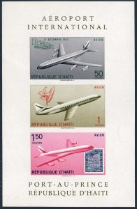 Haiti C176a sheet, MNH. Michel Bl.21. Aviation Week 1960. Airplanes.