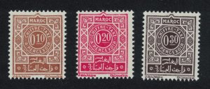 Morocco Postage Due 3v 1965 MNH SG#D163-D165