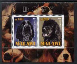 MALAWI - 2009 - Dogs #1 - Perf 2v Sheet - MNH - Private Issue
