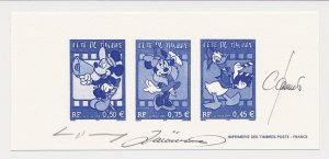 France 2004 - Epreuve / Proof signed by engraver Walt Disney - Mickey Mouse - Do