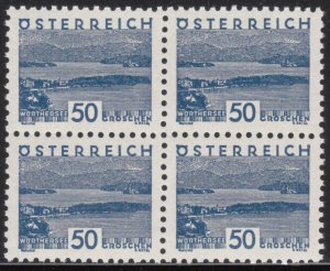 Austria #351 XF Mint OG NH Block of 4 - Lot #MO-569 SCV $130
