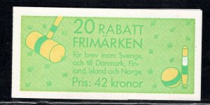 SWEDEN SC# 1748A COMP BKLT FVF/MOG