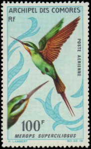 Comoro Islands #C20-C21, Complete Set(2), 1967, Birds, Never Hinged