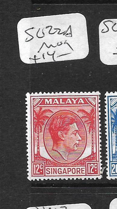 SINGAPORE (PP1101B) KGVI 12C  SG 22A  MOG