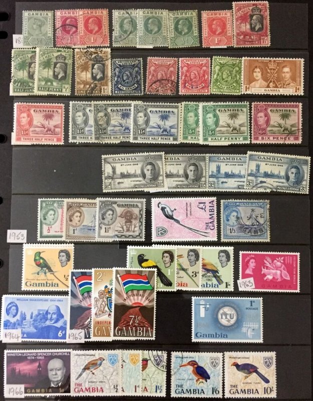 Gambia Ghana Botswana QV/QE M&U Collection(Apx 300+Items) ( HP152