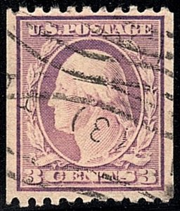 U.S. #489 Used VF 3¢ Vertical Coil