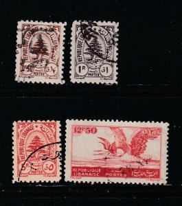 Lebanon 197-198, 200, 202 U Various (B)